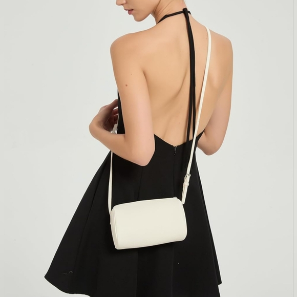 Vegan Leather Shoulder Bag Hobo Style Crossbody Purse - Picture 3 of 4